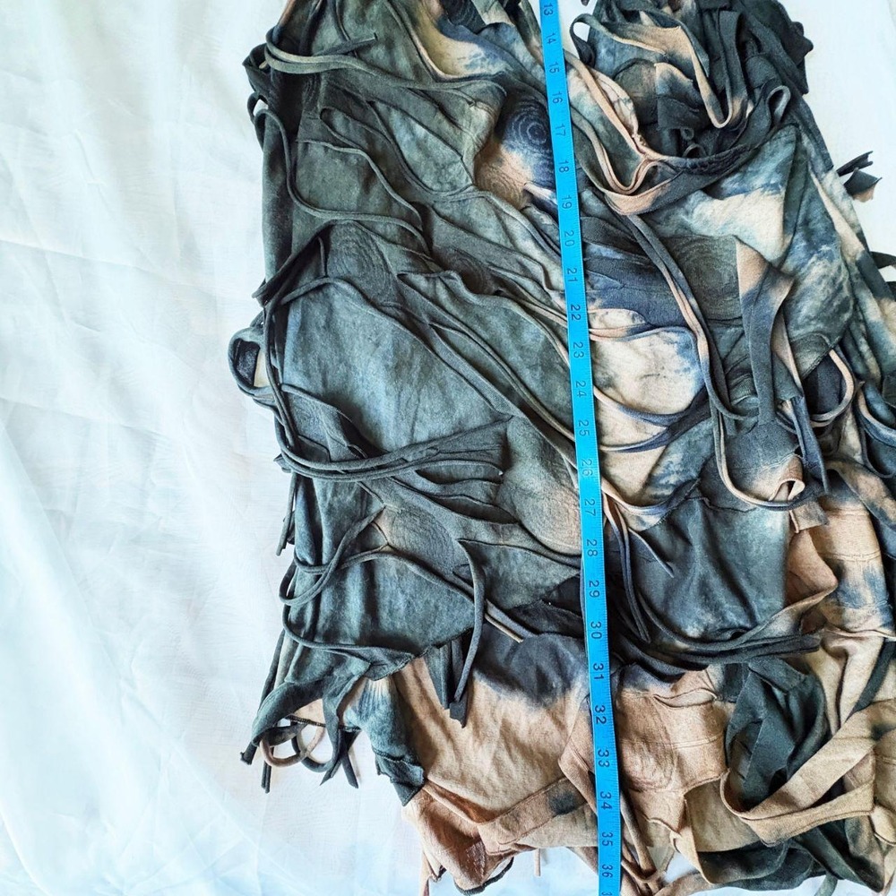 Shein Curve Deconstructed Shredded Mini Dress, Tie Dye Print, Plus Size 3XL - Picture 6 of 6